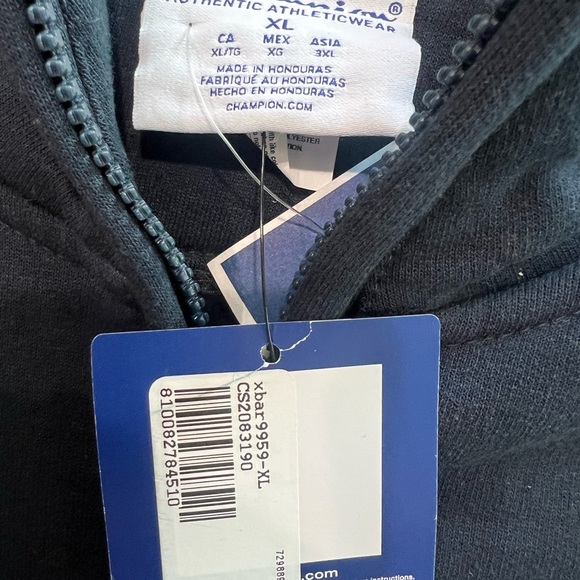 Champion Barstool Sports Navy Quarter-Zip Sweatshirt Size XL - Picture 3 of 5